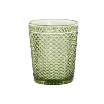 Sett med glass DKD Home Decor Grønn Krystall Med lettelse 240 ml (6 enheter)