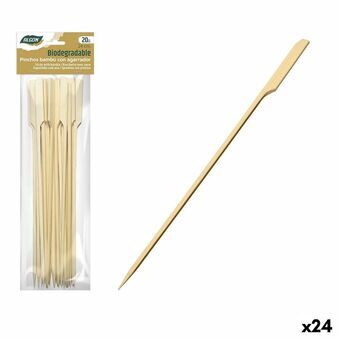 Grillspydesett Algon Bambus 20 Deler 24 cm (24 enheter)