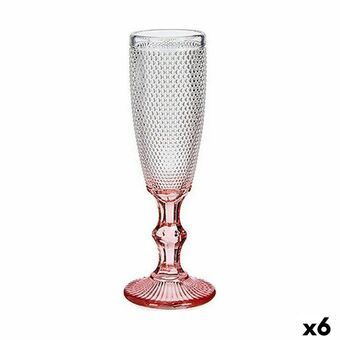 Champagneglass Rosa Gjennomsiktig Glass 6 enheter (180 ml)