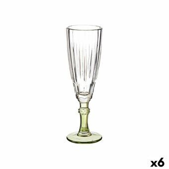 Champagneglass Exotic Krystall Grønn 6 enheter (170 ml)