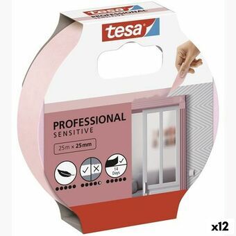 Festeteip TESA Professional Sensitive Kunstmaler Rosa 12 enheter (25 mm x 50 m)
