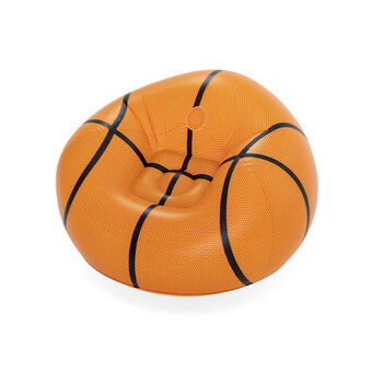 Oppblåsbar lenestol Bestway Basketball 114 x 112 x 66 cm Oransje
