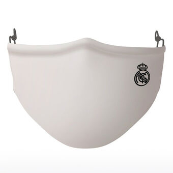 Hygienisk gjenbrukbar tøymaske Real Madrid C.F. Barne Hvit