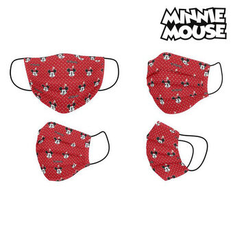 Hygienisk ansiktsmaske Minnie Mouse + 11 år Rød