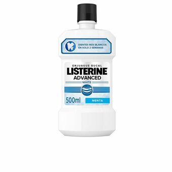 Munnskyll 10 ml Listerine Advanced  Blekning (500 ml)