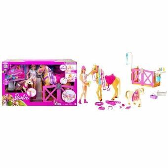 Lekesett Barbie Toilettage des Chevaux Plast