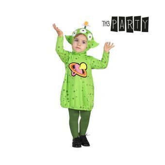Kostyme til babyer Alien Green - 0-6 måneder