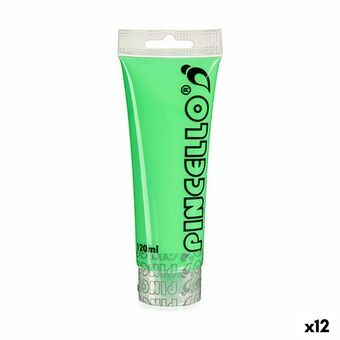 Akrylmalt Neon Grønn 120 ml (12 enheter)