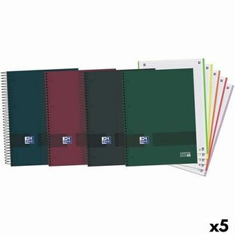 Notebook Set Oxford European Book 5 Flerfarget A4 120 Ark 5 enheter