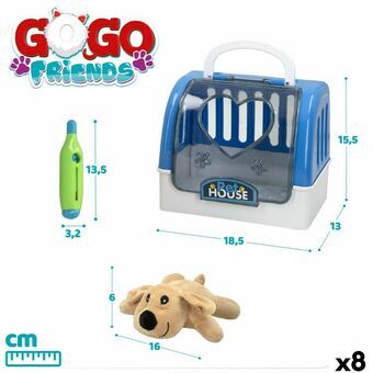 Plysj kjæledyr GoGo Friends 18,5 x 15,5 x 13 cm (8 enheter)