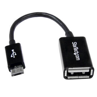 Kabel Micro USB Startech UUSBOTG              USB A Micro USB B Svart