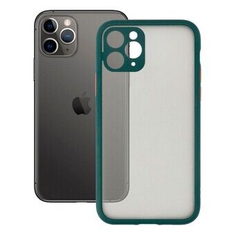 Mobildeksel iPhone 11 Pro KSIX Duo Soft Grønn