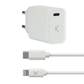 USB-Lader Iphone KSIX Hvit