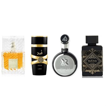 Høyest anmeldte Lattafa-parfymer - 4 Parfume Prøver (2 ML)