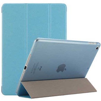 Silky Trifold-veske i imitert skinn for iPad Air og iPad 9,7" - Blå