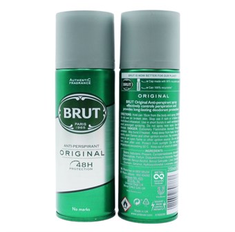 Brut Deodorant Spray - Brut Original Anti-Perspirant - 200 ml - Menn