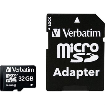 Verbatim 32GB microSDHC klasse 10m / adapter