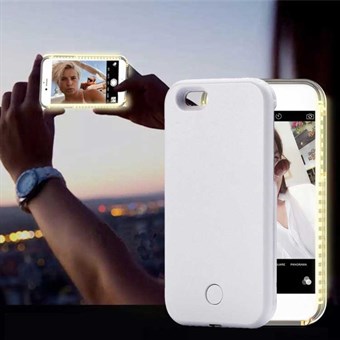 Selfie Cover med LED-lys til iPhone 6 / iPhone 6s - Hvit