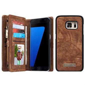 CaseMe Flap Purse til Samsung Galaxy S7 Edge - Kaffe