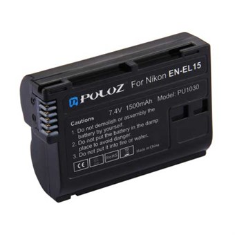 PULUZ® EN-EL15 batteri 1500mAh for Nikon
