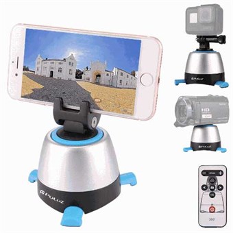 PULUZ® elektronisk 360° panorama Head med fjernkontroll for GoPro/ smarttelefon/ kamera