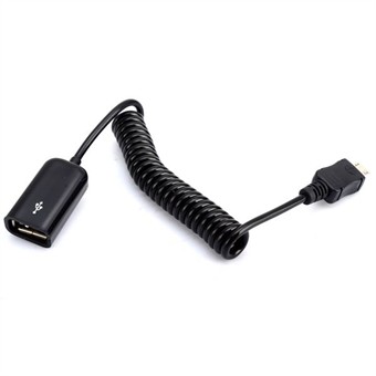 OTG forlengelseskabel hunn USB 2.0 til hann mikro 5 pins USB-kabel