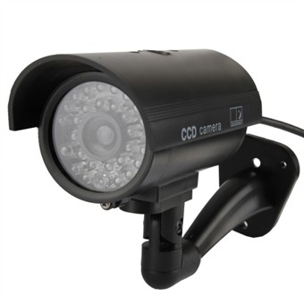 Realistisk Dummy-kamera med blinkende LED-lys