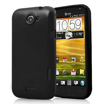 HTC ONE X - Silikondeksel (svart)