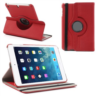 Tekstilrotasjonsveske - iPad Mini 1/2/3 (Rød)