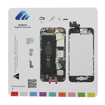 Magnetisk skruematta 20 x 20 cm - iPhone 5