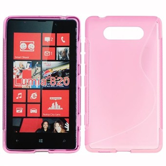 S-Line silikondeksel - Lumia 820 (rosa)