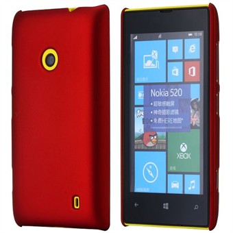 Enkelt plastdeksel for Lumia 520 (rød)