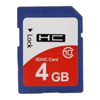 SDHC-minnekort - 4 GB
