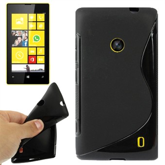 S-Line silikondeksel Lumia 520 (svart)