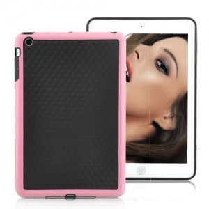 Svart iPad Mini 1 foran (rosa)