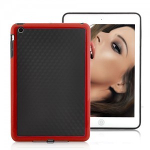 Svart iPad Mini 1 foran (rød)