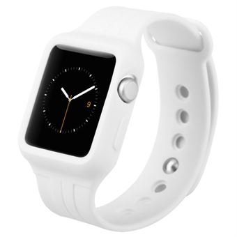 Baseus TPU / Silikon opprettholdt Apple Watch Sport 38 mm - Hvit