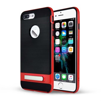 Fiksjon plastdeksel til iPhone 7 Plus / iPhone 8 Plus - Rød