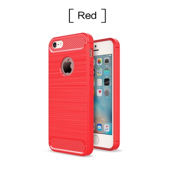 Beste vinner plast- og silikondeksel til iPhone 5 / iPhone 5S / iPhone SE 2013 - Rød