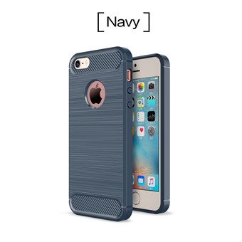 Beste vinner plast- og silikondeksel til iPhone 5 / iPhone 5S / iPhone SE 2013 - Navy