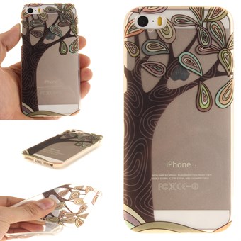 Modern art silikondeksel til iPhone 5 / iPhone 5S / iPhone SE 2013 - Tre