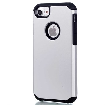 Enkel plast / silikondeksel til iPhone 7 / iPhone 8 - Sølv