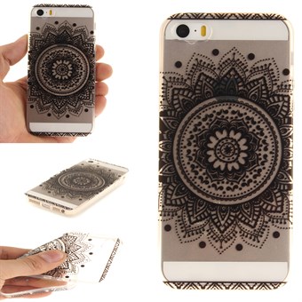Modern art silikondeksel til iPhone 5 / iPhone 5S / iPhone SE 2013 - Henna