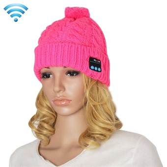 Bluetooth Headset Beanie - Rosa