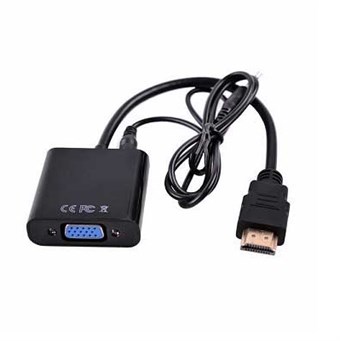 HDMI til VGA-adapter - 1080P w / Minijack-kabel