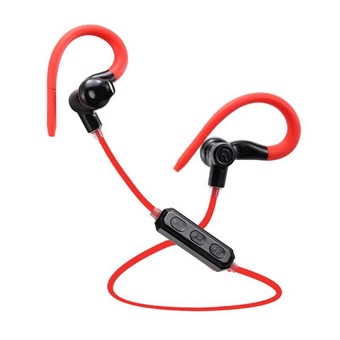 Sporty Bluetooth Headset - Rød/svart