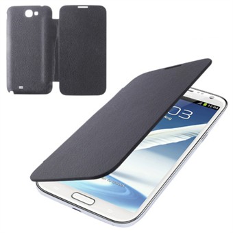 Galaxy Note 2-deksel foran og bak (svart)