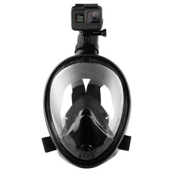 Puluz® Full Dry Snorkel Mask for GoPro - Liten/Medium - Svart