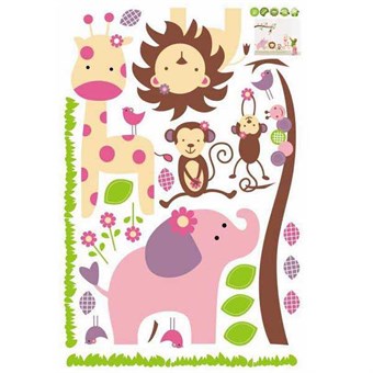 TipTop Wall Stickers Animals United Theme tegneseriedyr 