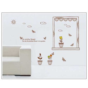TipTop Wallstickers AY Window Potted Print